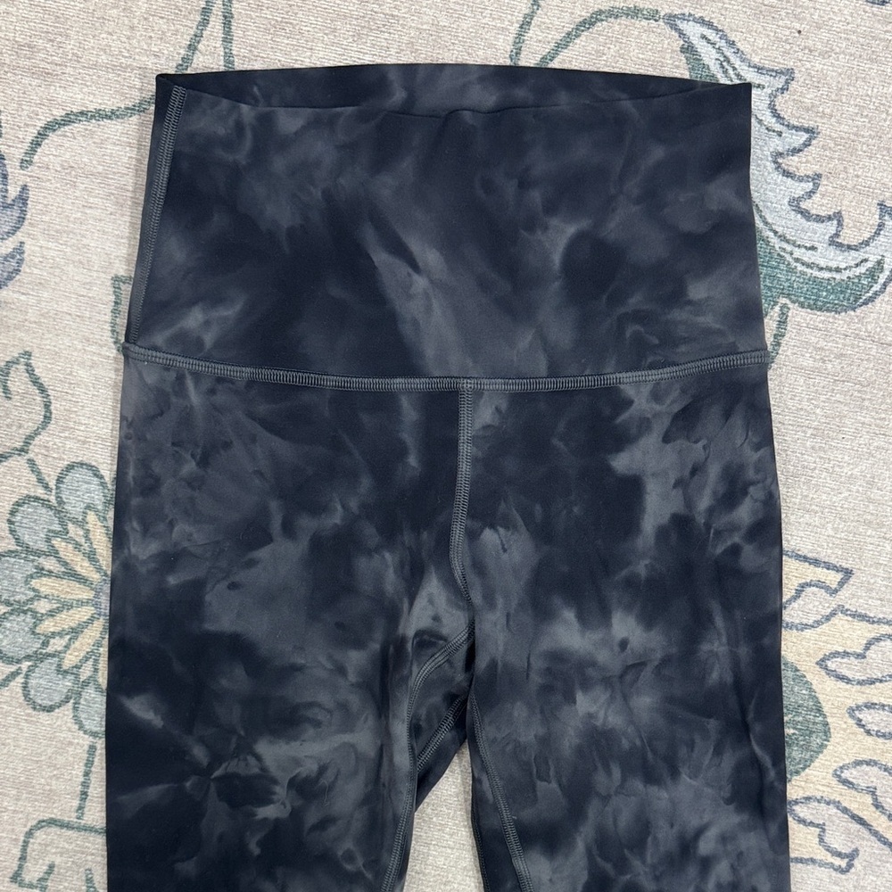 Lululemon Athletica Align Leggings Diamond Dye Graphite Black Tie-Dye Size 4 - Picture 3 of 10